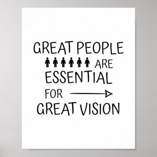 Geweldige mensen Kantoor & School > Promotieproduc Poster