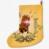 Geweldige microfoon en klooster grote kerstsok (Achterkant)