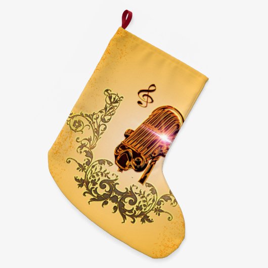 Geweldige microfoon en klooster grote kerstsok (Voorkant (Hangend))