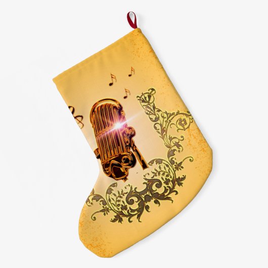 Geweldige microfoon en klooster grote kerstsok (Achterkant (Hangend))