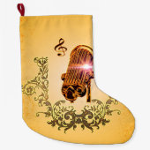 Geweldige microfoon en klooster grote kerstsok (Voorkant)