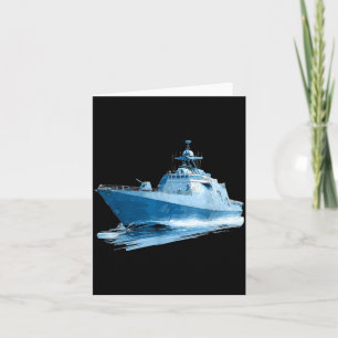 Geweldige militaire schip grafisch kaart