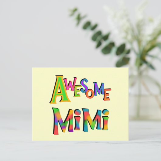Geweldige Mimi T-shirts en cadeaus Briefkaart (Staand voorkant)