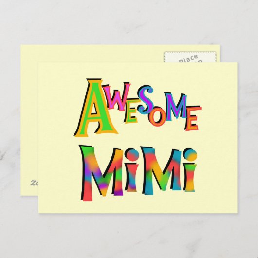 Geweldige Mimi T-shirts en cadeaus Briefkaart (Voorkant / Achterkant)