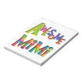 Geweldige Mimi T-shirts en cadeaus Notitieblok (Linkerzijde)