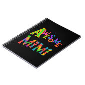 Geweldige Mimi T-shirts en cadeaus Notitieboek (Linkerzijde)