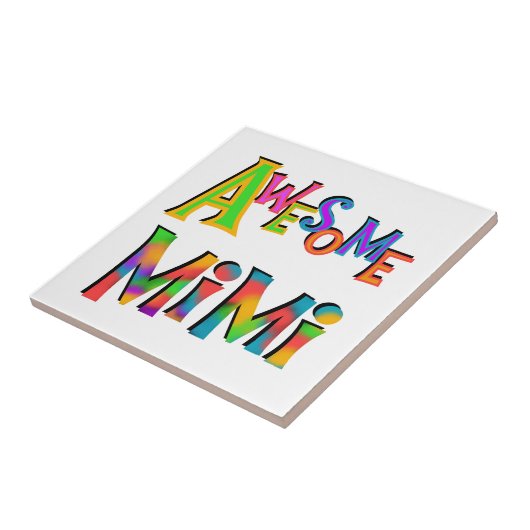 Geweldige Mimi T-shirts en cadeaus Tegeltje (Zijkant)