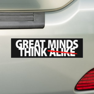 Geweldige minden denken bumpersticker