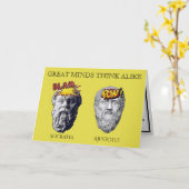 Geweldige minden denken er net zo uit kaart (Gele Bloem)