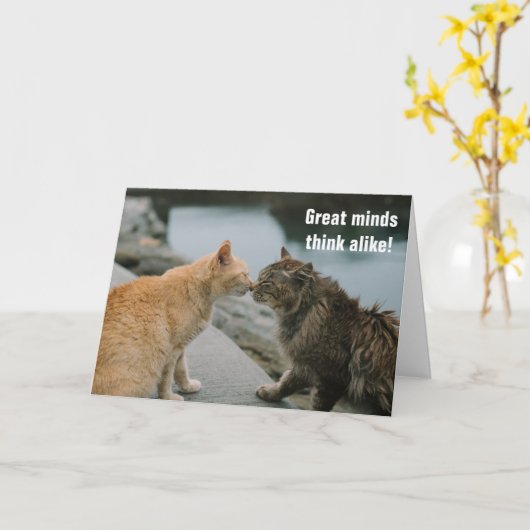 Geweldige minden denken er net zo uit kaart (Gele Bloem)