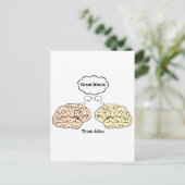 Geweldige minden denken er zo over! briefkaart (Staand voorkant)