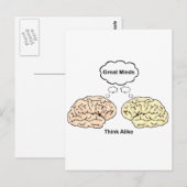 Geweldige minden denken er zo over! briefkaart (Voorkant / Achterkant)