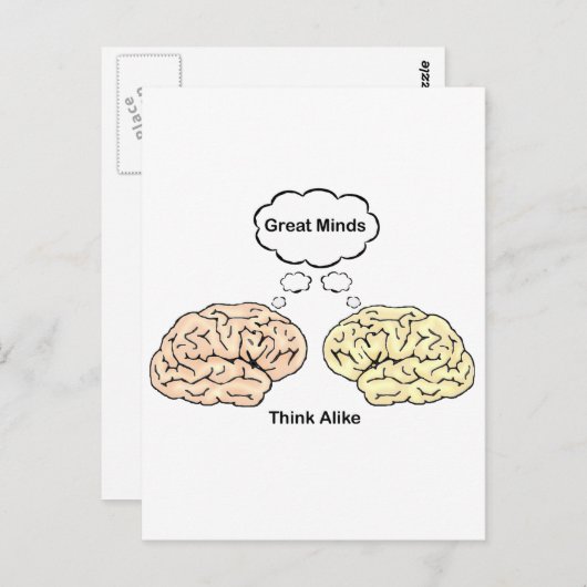 Geweldige minden denken er zo over! briefkaart (Voorkant / Achterkant)