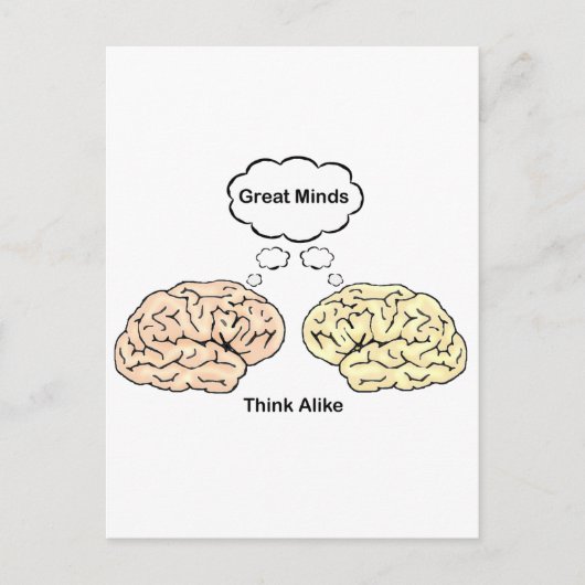 Geweldige minden denken er zo over! briefkaart (Voorkant)