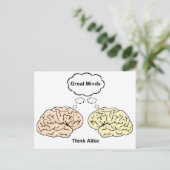 Geweldige minden denken er zo over! briefkaart (Staand voorkant)