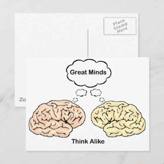 Geweldige minden denken er zo over! briefkaart (Voorkant / Achterkant)