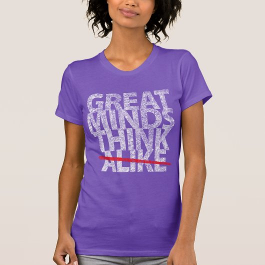 Geweldige minden denken t-shirt (Voorkant)