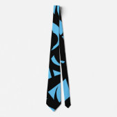 Geweldige modern Art Blue / Black 2 Stropdas (Voorkant)