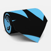 Geweldige modern Art Blue / Black 2 Stropdas (Opgerold)