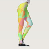Geweldige modern geometrisch multi-kleurenpatroon leggings (Rechts)