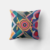 Geweldige moderne geometrische patroon werpkussen kussen (Achterkant)