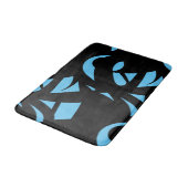 Geweldige moderne kunst blauw / zwart badmat (Gekanteld)