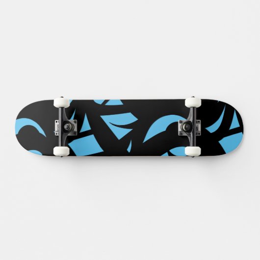 Geweldige moderne kunst blauw / zwart persoonlijk skateboard (Horizontaal)