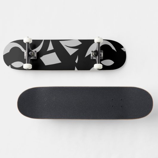 Geweldige moderne kunst grijs / zwart persoonlijk skateboard (Horizontaal)