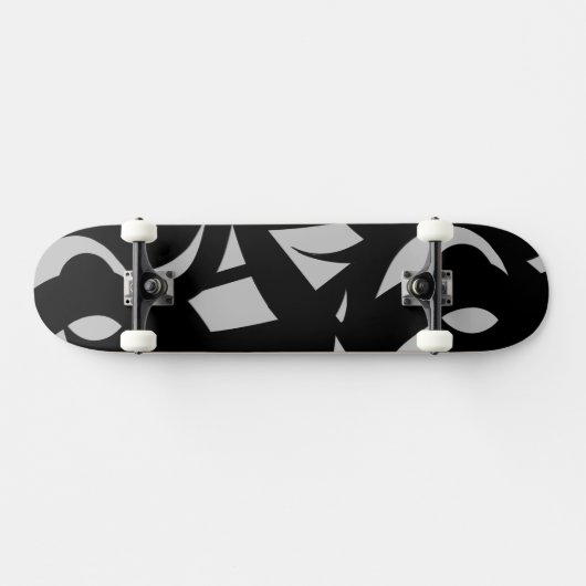 Geweldige moderne kunst grijs / zwart persoonlijk skateboard (Horizontaal)