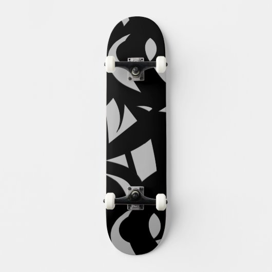 Geweldige moderne kunst grijs / zwart persoonlijk skateboard (Voorkant)