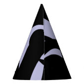 Geweldige Moderne Kunst Paarse/Zwart Feesthoedjes (Achterkant)