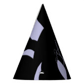 Geweldige Moderne Kunst Paarse/Zwart Feesthoedjes (Links)