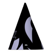 Geweldige Moderne Kunst Paarse/Zwart Feesthoedjes (Rechts)