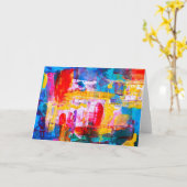 Geweldige moderne kunst wenskaarten! kaarten! kaart (Gele Bloem)