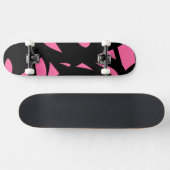 Geweldige moderne kunstroze / zwart persoonlijk skateboard (Horizontaal)