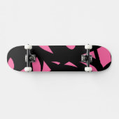 Geweldige moderne kunstroze / zwart persoonlijk skateboard (Horizontaal)