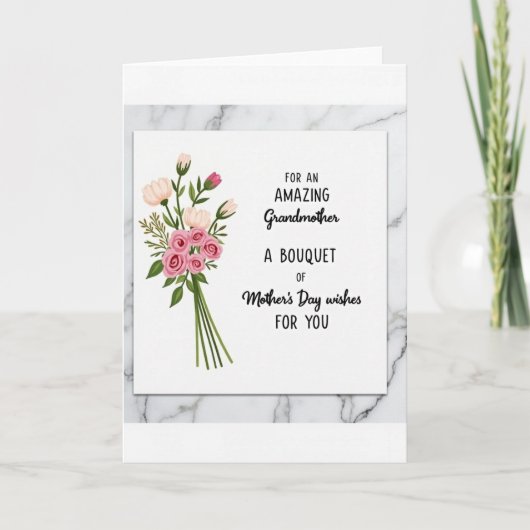 Geweldige Moeder Bloemen Afbeeldingskaart Kaart (Voorkant)