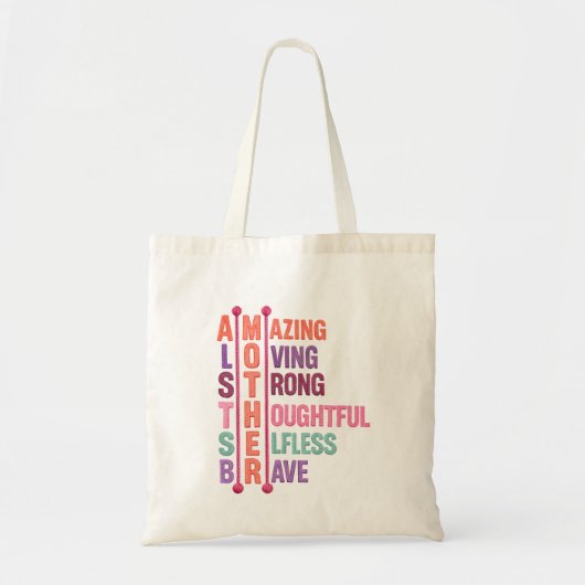 Geweldige moeder citaat tote bag (Voorkant)