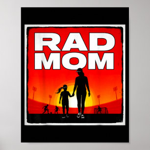 Geweldige moeder moeder en dochter voetbalmoeder z poster