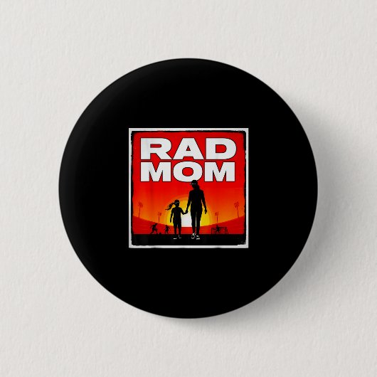 Geweldige moeder moeder en dochter voetbalmoeder z ronde button 5,7 cm (Voorkant)