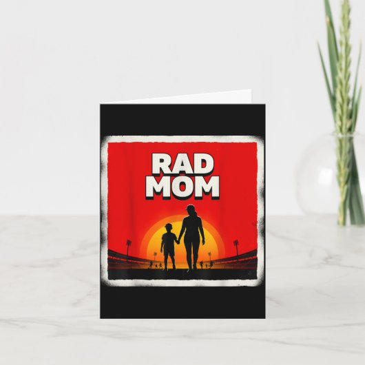 Geweldige moeder moeder en zoon voetbal moeder zon kaart (Voorkant)