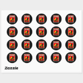 Geweldige moeder moeder en zoon voetbalmoeder zons ronde sticker (Vel)