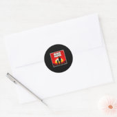 Geweldige moeder moeder en zoon voetbalmoeder zons ronde sticker (Envelop)