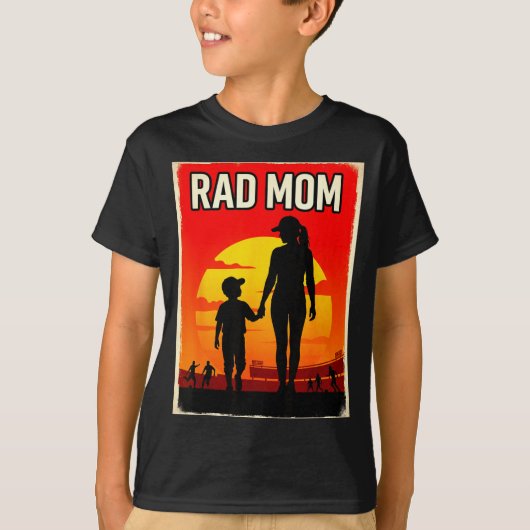 Geweldige moeder moeder en zoon voetbalmoeder zons t-shirt (Voorkant)
