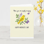 Geweldige Moeder Moederdag kaart (Gele Bloem)