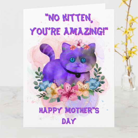 Geweldige Moeder Moederdag Kaart (Gele Bloem)