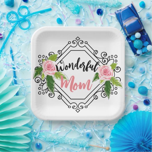 Geweldige moeder papieren bordje (Feest)