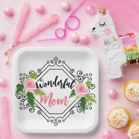 Geweldige moeder papieren bordje (Feest)