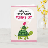 Geweldige Moeder Schildpad Dag Kaart (Gele Bloem)