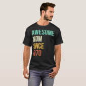 Geweldige moeder sinds 1970 moeder sinds 1970 t-shirt (Voorkant volledig)